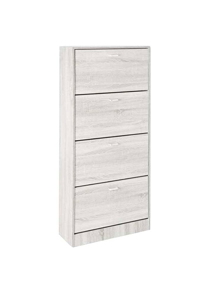 SCARPIERA A 4 ANTE IN LEGNO TRUCIOLATO 63*24*155CM SCARPIERA A 4 ANTE IN LEGNO TRUCIOLATO 63*24*155CM